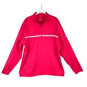 Nike Golf Tour Performance Therma Fit XL 1/4 Zip Pullover Jacket‎ Red